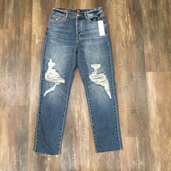BDG Urban Outfitters Distressed Slim Straight Raw Edge Jeans Size 27 - Picture 2 of 4